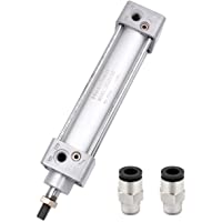 Heschen Cilindro neumático estándar SC 32-100 PT1-8 puerto- 32 mm de diámetro- 100 mm de carrera- varilla de doble…